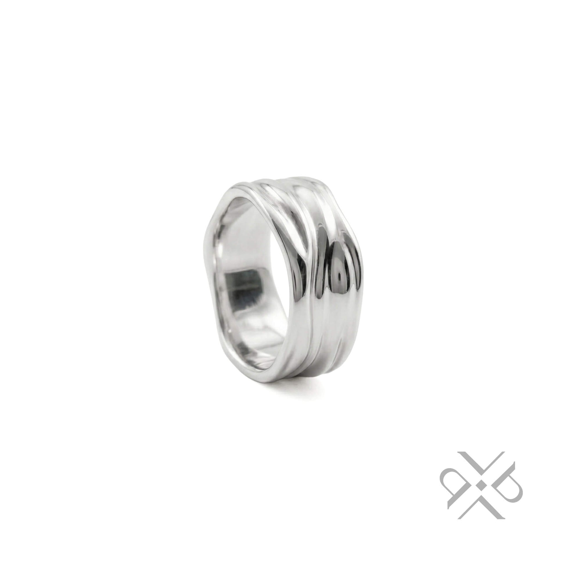 Παλμός - Minimal χειροποίητο ασημένιο δαχτυλίδι 925 Platon Vasatis