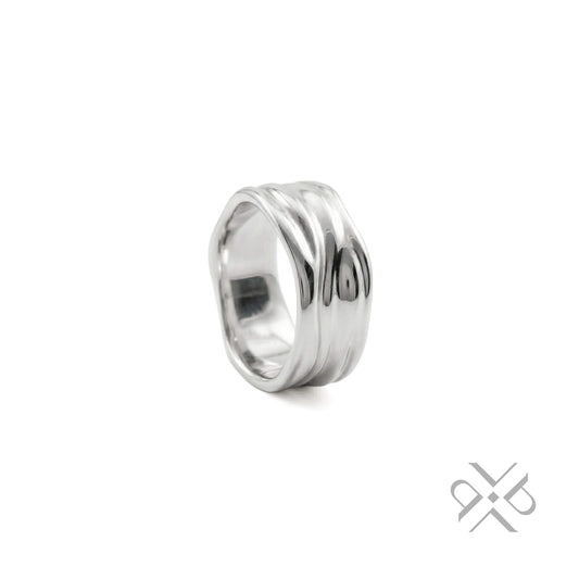 Παλμός - Minimal χειροποίητο ασημένιο δαχτυλίδι 925 Platon Vasatis